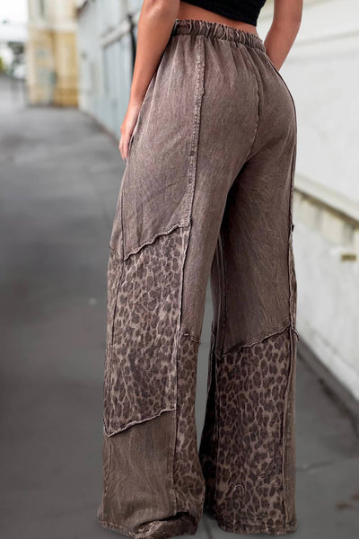Leopard Patch Pants #P1017
