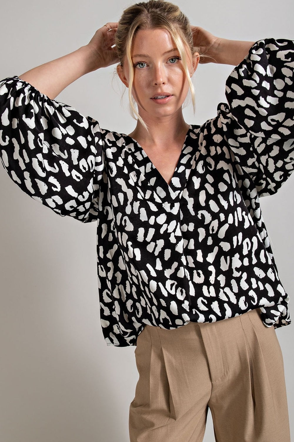 Animal Print Blouse #S279