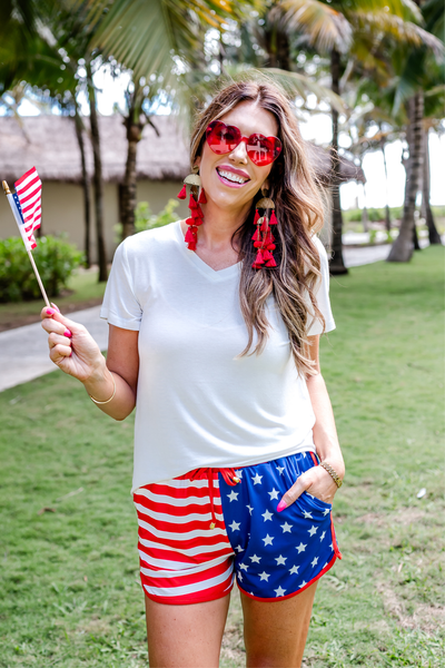 All American Drawstring Shorts #JLW001