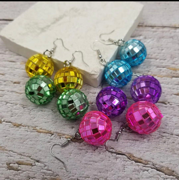 Disco Ball Earrings #E105