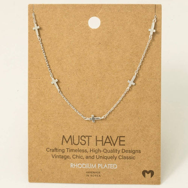 Dainty Cross Necklace #NN6204
