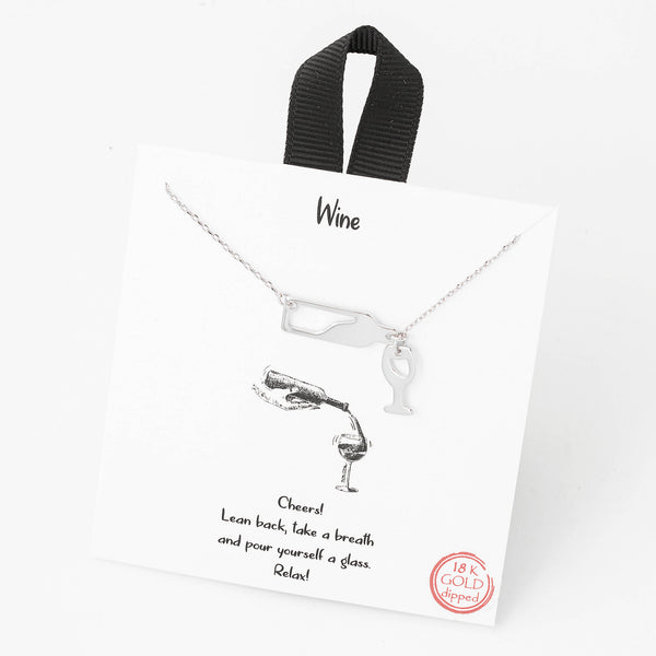 Wine Bottle Charm # BJ516