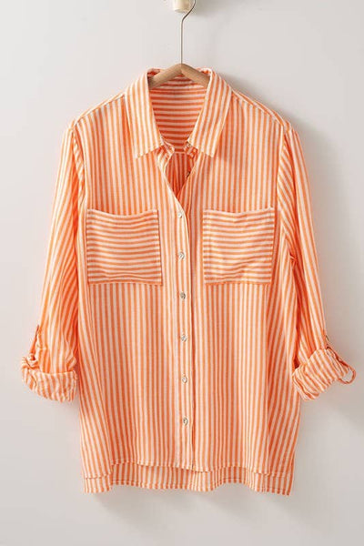 Striped Button Down #UD1035