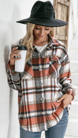 Buffalo Plaid Shacket #S244