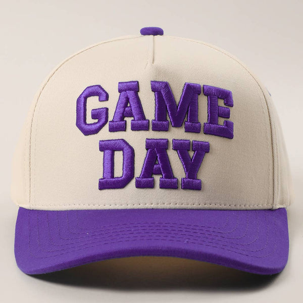 GAME DAY 3D Letter Embroidered Two-Tone Trucker Hat