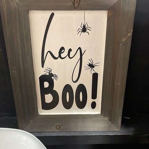 Hey BOO spiders Sign #ETW01