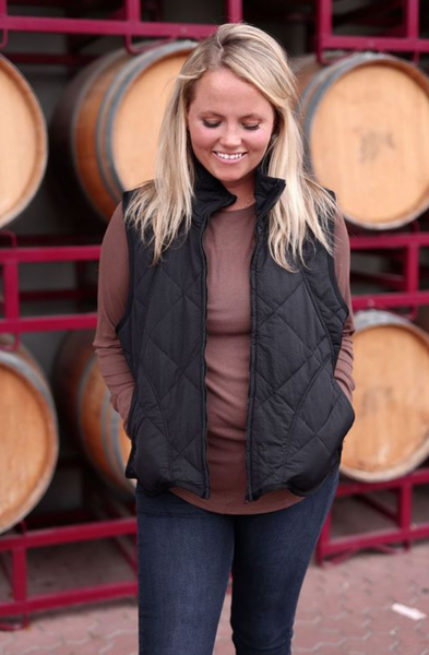 Puffer Vest – Outbound Quilted Puffer Vest- Midnight