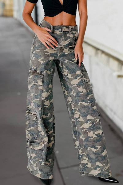 Camouflage Denim Pants #P1092