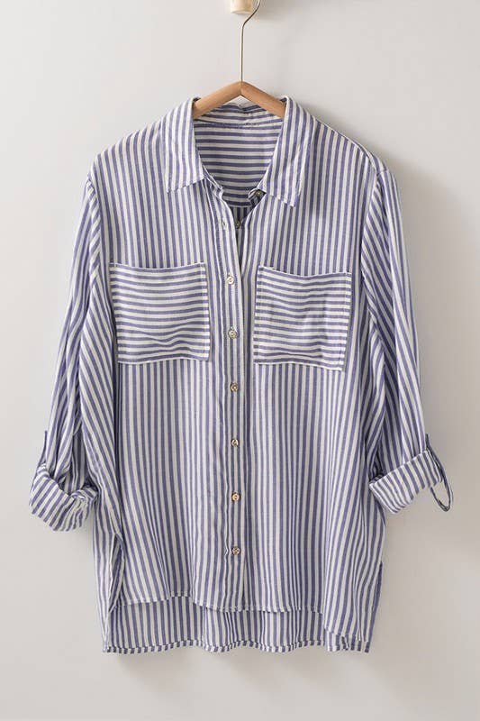 Striped Button Down #UD1035