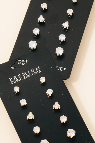 5 Pair Stud Set #KE2557
