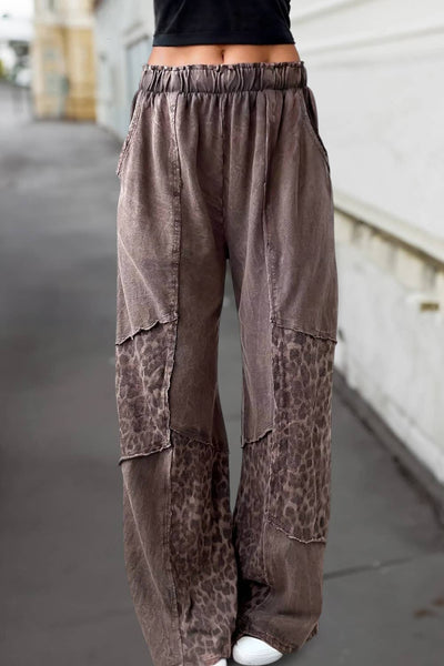 Leopard Patch Pants #P1017