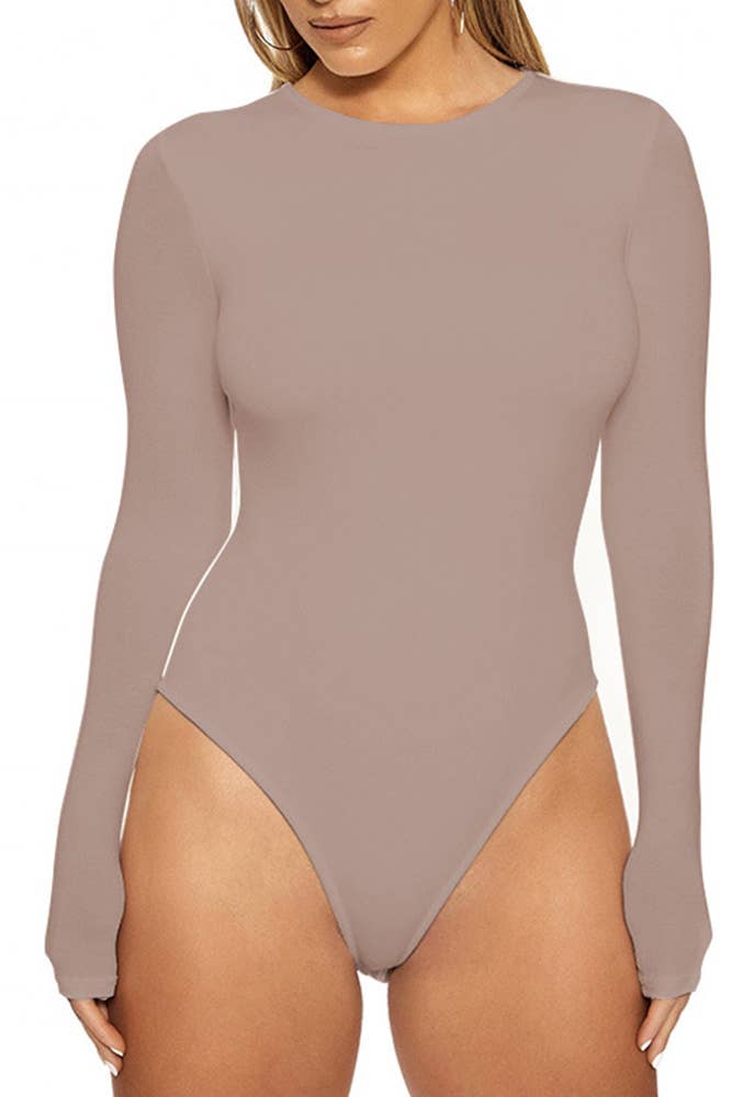 Crew Neck Bodysuit #ZJ015