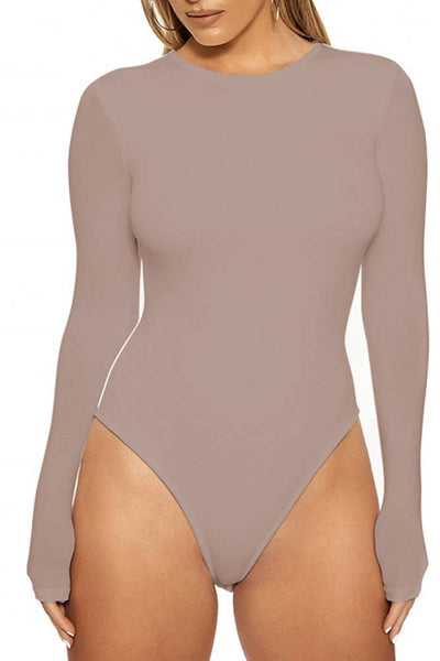 Crew Neck Bodysuit #ZJ015