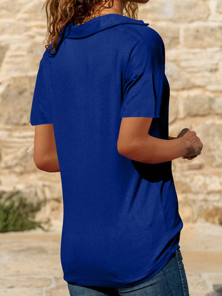 Collared V-neck #ZK2815