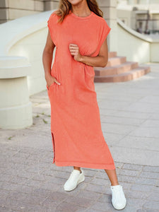 Pocketed T-shirt Dress #PT05