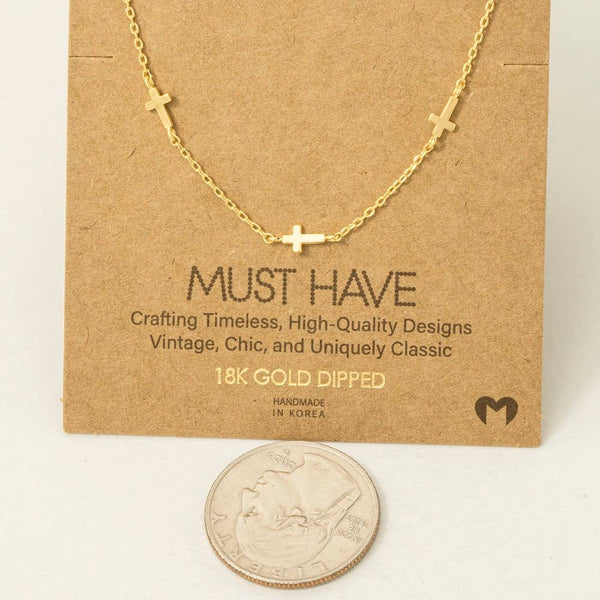 Dainty Cross Necklace #NN6204