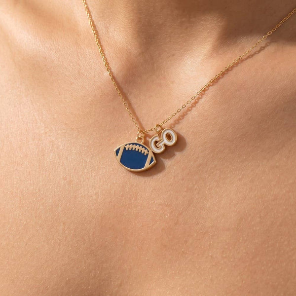 Go Football Pendant Necklace #BJN01738