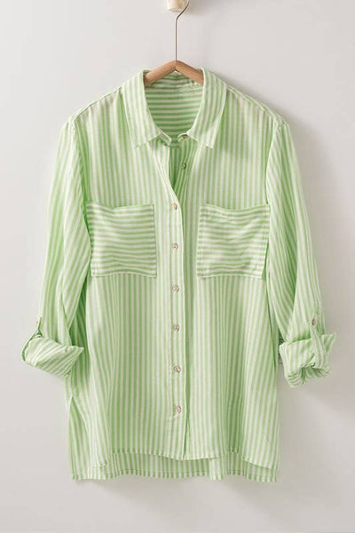 Striped Button Down #UD1035