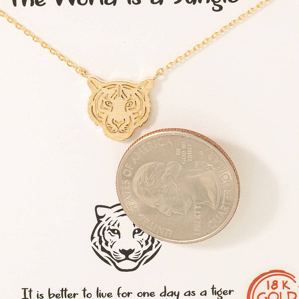 Tiger Head Necklace #BJ1238