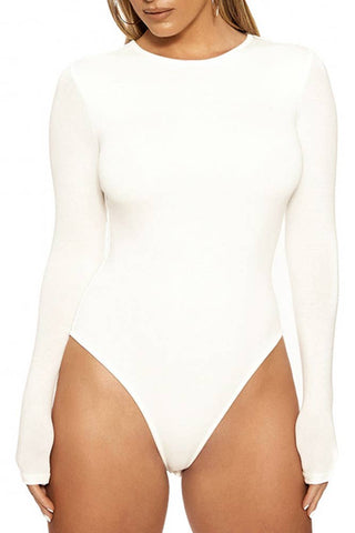 Crew Neck Bodysuit #ZJ015