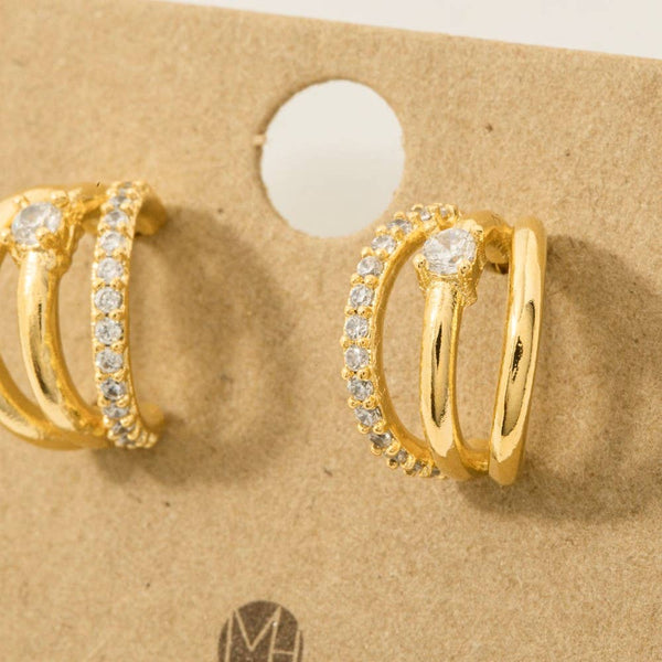 Hoop Huggie Earrings #KE6642