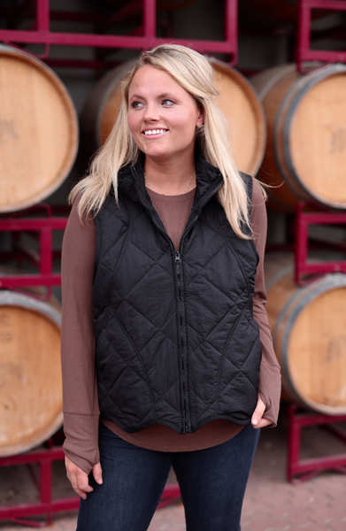 Puffer Vest – Outbound Quilted Puffer Vest- Midnight