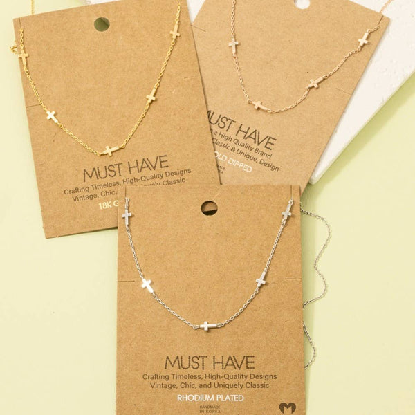 Dainty Cross Necklace #NN6204