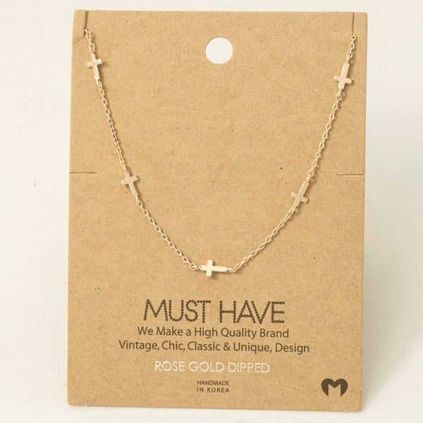Dainty Cross Necklace #NN6204