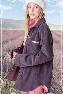 Corduroy Shacket #S302