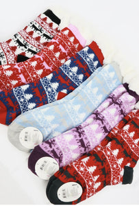 Long Christmas Fuzzy Socks #S321