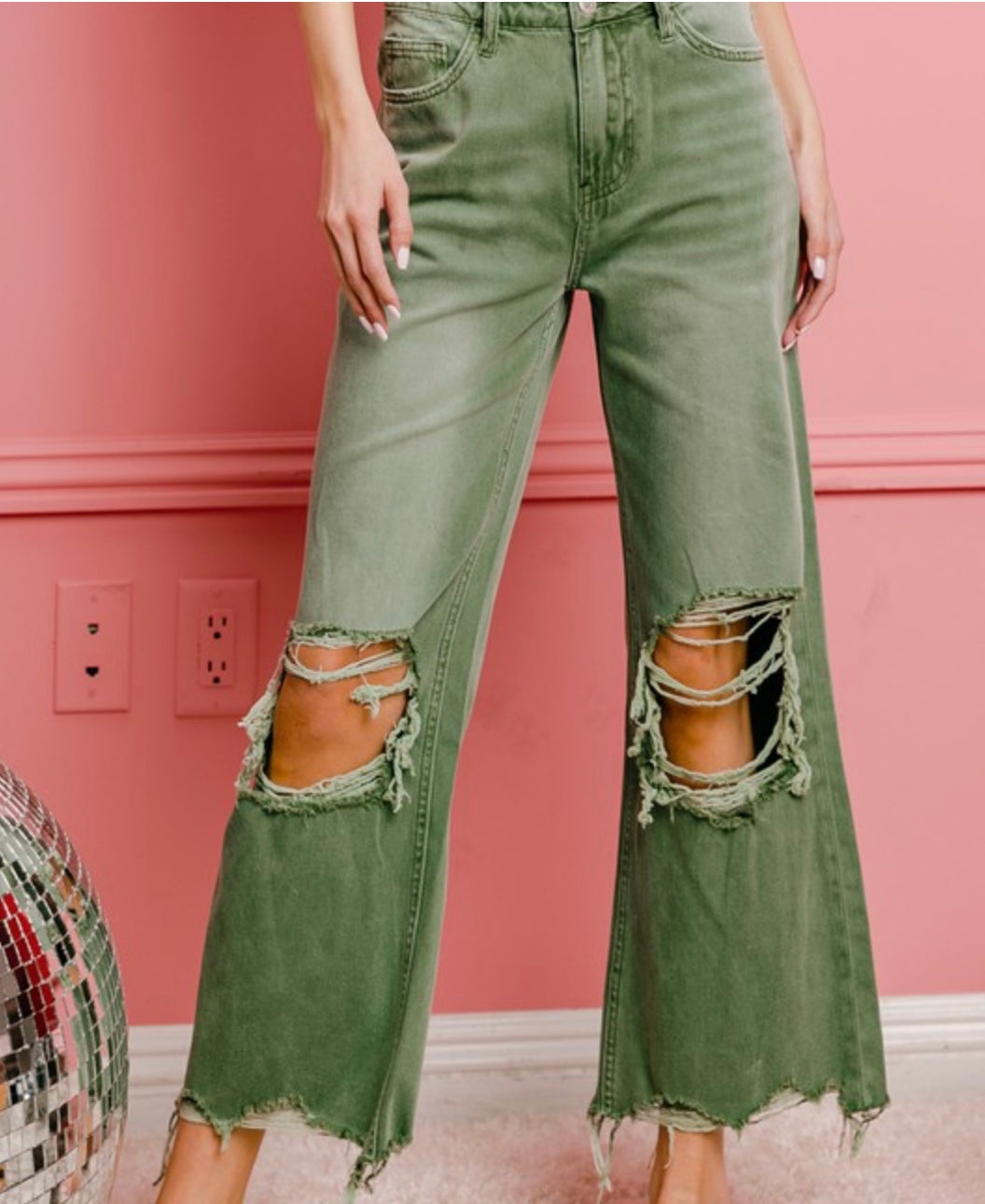 Vintage distressed wide leg #J105