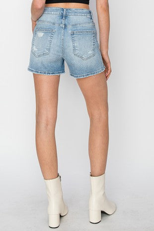 Risen High Rise Slit Shorts #S394