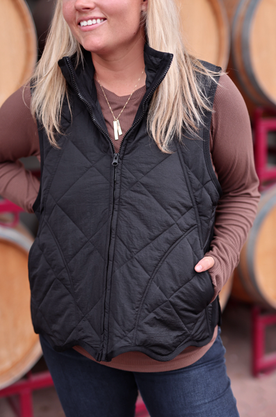 Puffer Vest – Outbound Quilted Puffer Vest- Midnight
