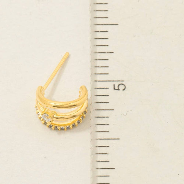 Hoop Huggie Earrings #KE6642