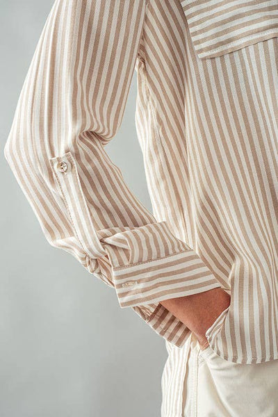 Striped Button Down #UD1035