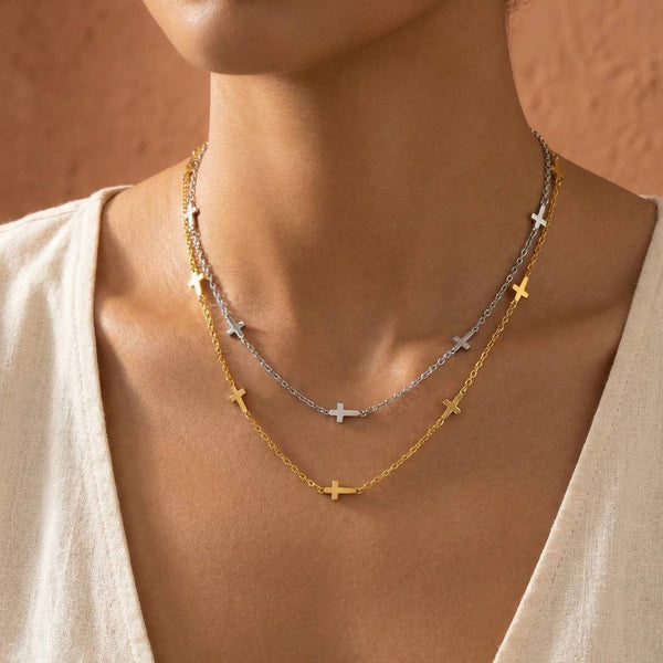 Dainty Cross Necklace #NN6204
