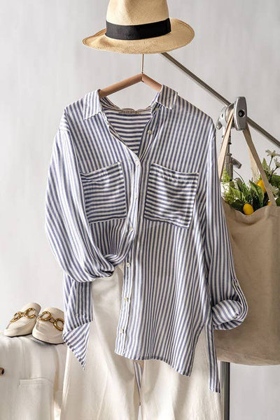 Striped Button Down #UD1035