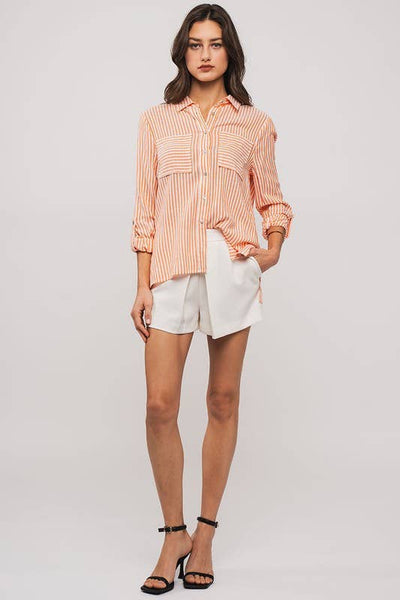 Striped Button Down #UD1035