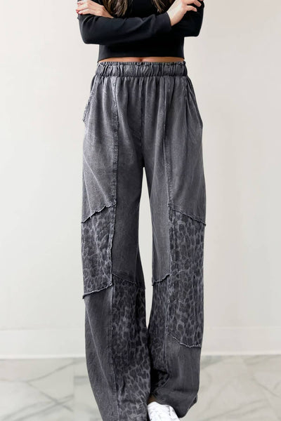 Leopard Patch Pants #P1017