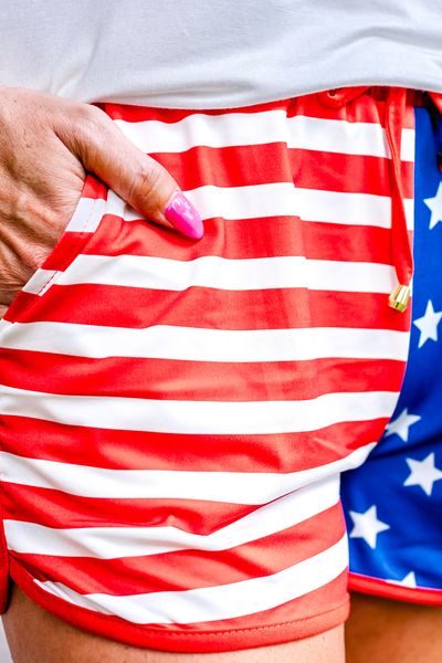 All American Drawstring Shorts #JLW001