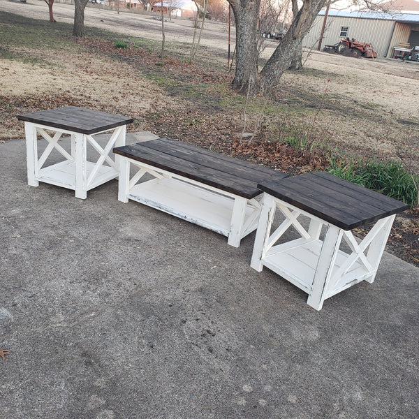 Coffee Table & Side Table Set NOT AVAILABLE FOR SHIPPING Located in Farmersville, TX