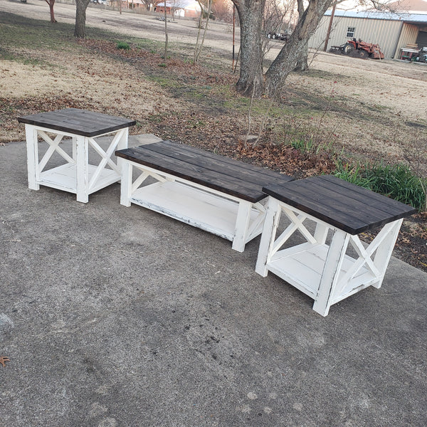Coffee Table & Side Table Set NOT AVAILABLE FOR SHIPPING Located in Farmersville, TX