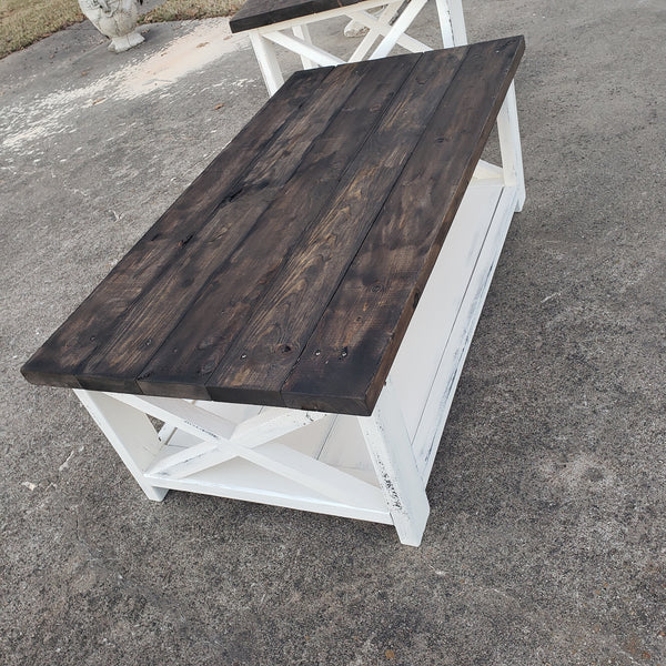 Coffee Table & Side Table Set NOT AVAILABLE FOR SHIPPING Located in Farmersville, TX