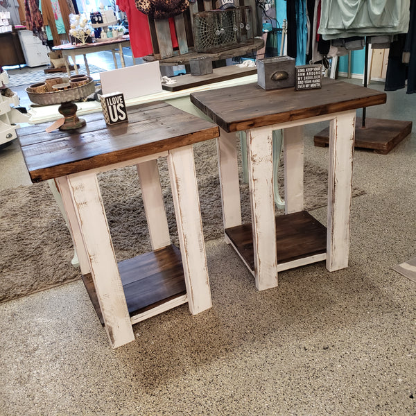 Custom Built Side Table NOT AVAILABLE FOR SHIPPING Located in Farmersville, TX