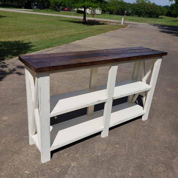 Custom Built Entry Table NOT AVAILABLE FOR SHIPPING Located in Farmersville, TX