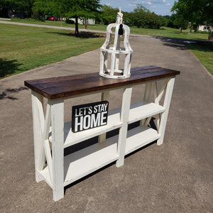 Custom Built Entry Table NOT AVAILABLE FOR SHIPPING Located in Farmersville, TX