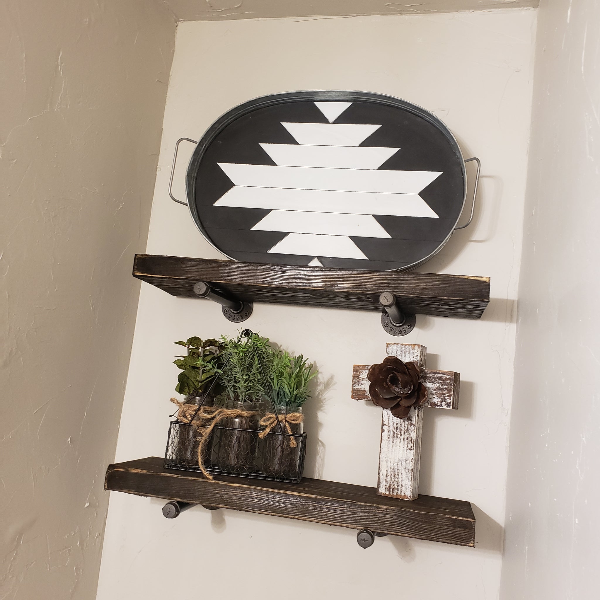 Floating Shelves NOT AVAILABLE FOR SHIPPING Located in Farmersville, TX