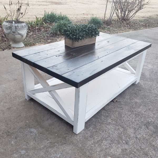 F105 Custom Built Coffee Table NOT AVAILABLE FOR SHIPPING Located in Farmersville, TX