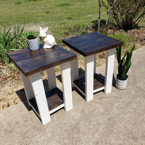Custom Built Side Table NOT AVAILABLE FOR SHIPPING Located in Farmersville, TX