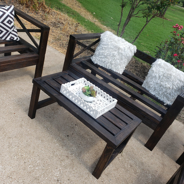 Custom Patio Set NOT AVAILABLE FOR SHIPPING Located in Farmersville, TX